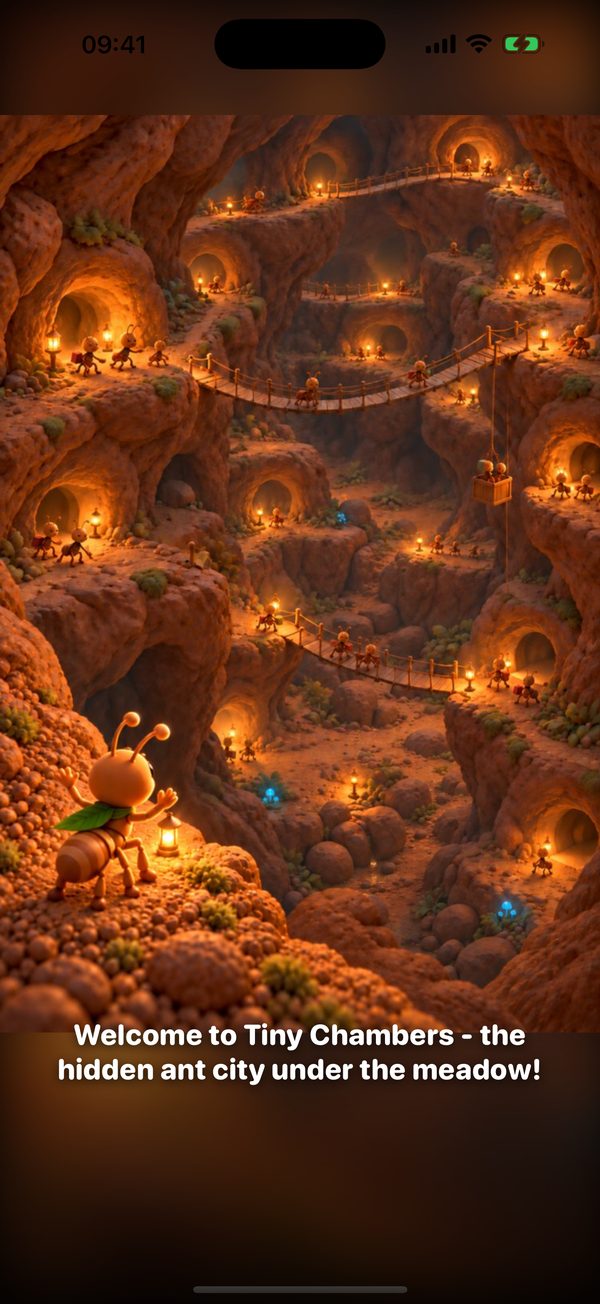 The hidden ant city of Tiny Chambers